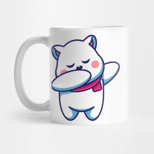 Cute baby polar bear dabbing cartoon Mug